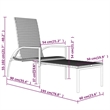 vidaXL PE Rattan Sun Lounger in Black