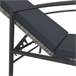 vidaXL PE Rattan Sun Lounger in Gray