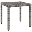 vidaXL Sun Lounger and Table in Gray (Set of 3)