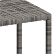vidaXL Sun Lounger and Table in Gray (Set of 3)