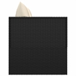 vidaXL PE Rattan Outdoor Lounge Bed in Black