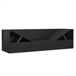 vidaXL PE Rattan Outdoor Lounge Bed in Black