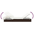 vidaXL PE Rattan Sunbed in Brown
