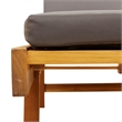 vidaXL Solid Acacia Wood Sun Lounger in Brown (Set of 2)