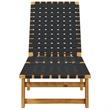 vidaXL Sun Lounger in Black/Brown (Set of 2)