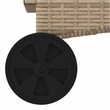 vidaXL PE Rattan Sun Lounger in Beige