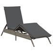 vidaXL Sun Lounger in Gray
