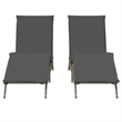 vidaXL Sun Lounger in Gray