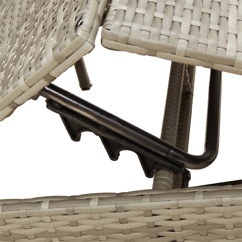 vidaXL Sun Lounger in Gray