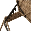 vidaXL PE Rattan Sun Lounger w/ Cushions in Beige(Set of 2)