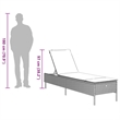 vidaXL Sun Lounger in Brown/Cream/White