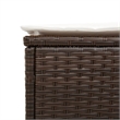 vidaXL Sun Lounger in Brown/Cream/White