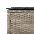 vidaXL PE Rattan Sun Lounger in Light Gray