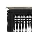 vidaXL Sun Lounger in Black/Cream/White