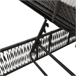 vidaXL Sun Lounger in Black/Cream/White