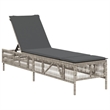 vidaXL Sun Lounger in Light Gray