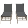 vidaXL Sun Lounger in Light Gray