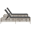 vidaXL Sun Lounger in Light Gray