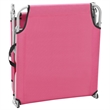 vidaXL Powder-Coated Steel Sun Lounger in Pink