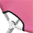 vidaXL Powder-Coated Steel Sun Lounger in Pink