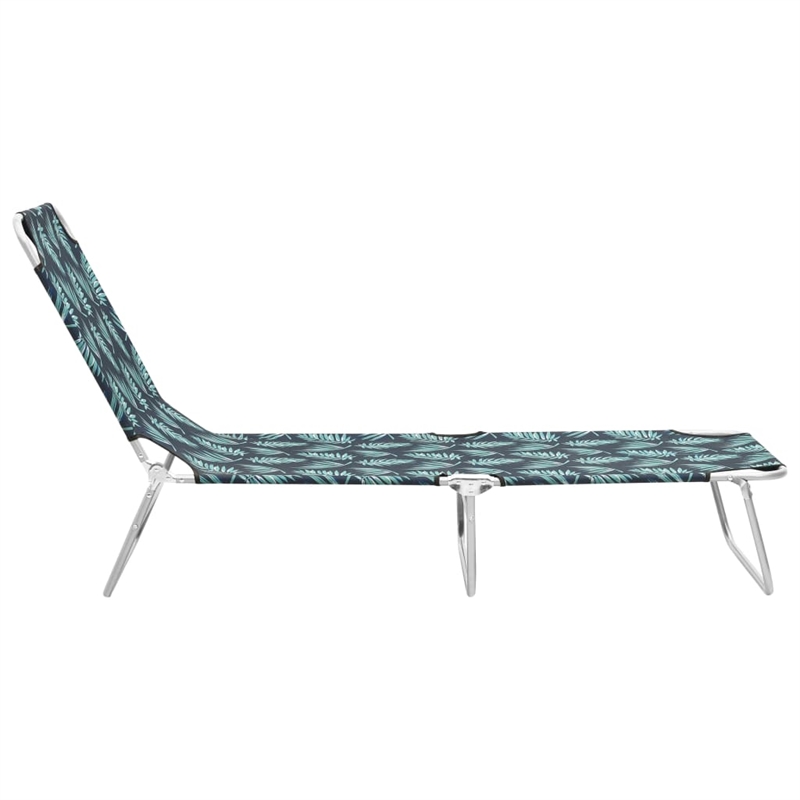 vidaXL Powder-Coated Steel Sun Lounger in Gray