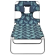 vidaXL Steel Frame Sun Lounger in Green