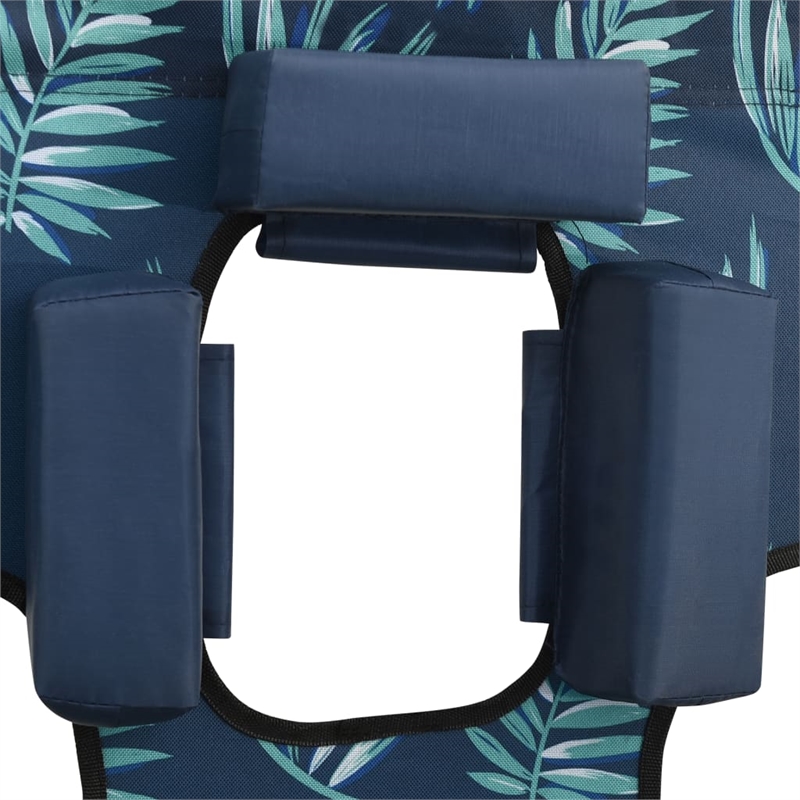 vidaXL Steel Frame Sun Lounger in Green