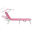 vidaXL Sun Lounger in Pink