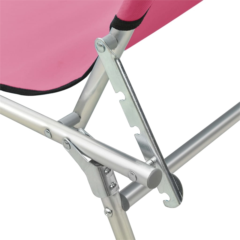 vidaXL Sun Lounger in Pink