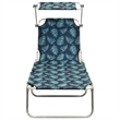 vidaXL Powder-coated Aluminum Sun Lounger in Turquoise