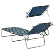 vidaXL Powder-coated Aluminum Sun Lounger in Turquoise