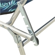 vidaXL Powder-coated Aluminum Sun Lounger in Turquoise
