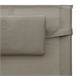 vidaXL Foldable Textilene Sun Lounger in Taupe