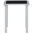vidaXL Aluminum Sun Lounger in Taupe/Gray