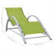 vidaXL Aluminum Sun Lounger w/ Adjustable Armrests in Green