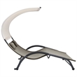 vidaXL Steel Double Sun Lounger in Taupe