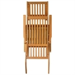 vidaXL Solid Acacia Wood Deck Chair in Brown
