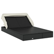 vidaXL PE Rattan Double Sun Lounger in Black