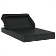 vidaXL Sun Lounger in Black