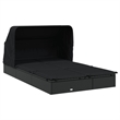 vidaXL Sun Lounger in Black