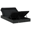 vidaXL Sun Lounger in Black