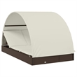 vidaXL Sun Lounger in Brown