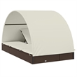 vidaXL Sun Lounger in Brown