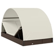 vidaXL Sun Lounger in Brown