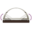 vidaXL Sun Lounger in Brown