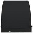 vidaXL PE Rattan Sun Lounger in Black