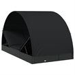 vidaXL PE Rattan Sun Lounger in Black