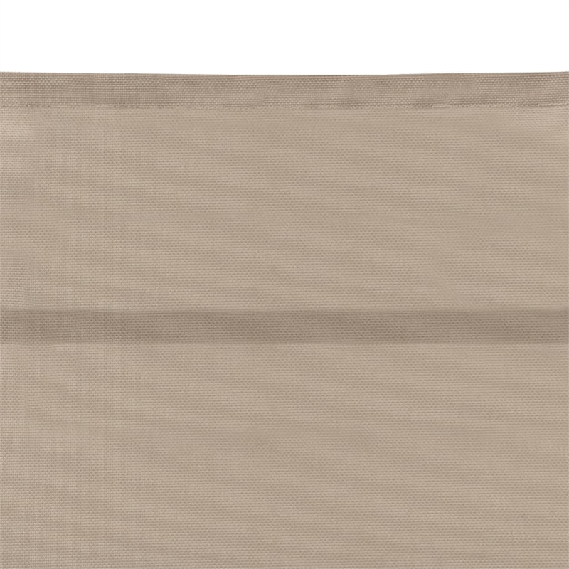 vidaXL Aluminum Adjustable Armrests Sun Lounger and Table in Cream