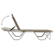vidaXL Aluminum Sun Lounger w/ Adjustable Armrests in Taupe
