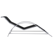 vidaXL Aluminum Sun Lounger in Black